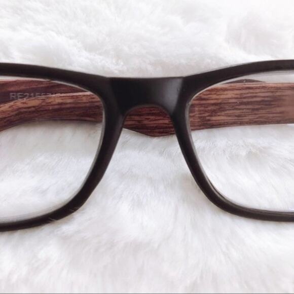 Hugo Light Wood Black Reading Glasses - Picture 8 of 9